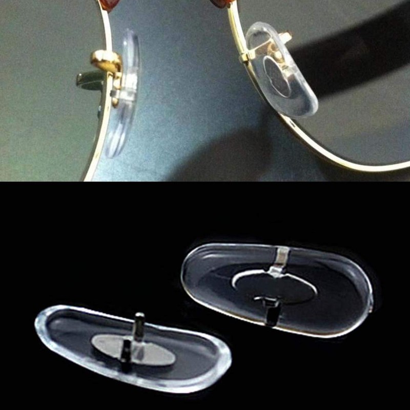 Glass Nose Pads 17mm Clip-on Eyeglass Nose Pads Eye Glasses