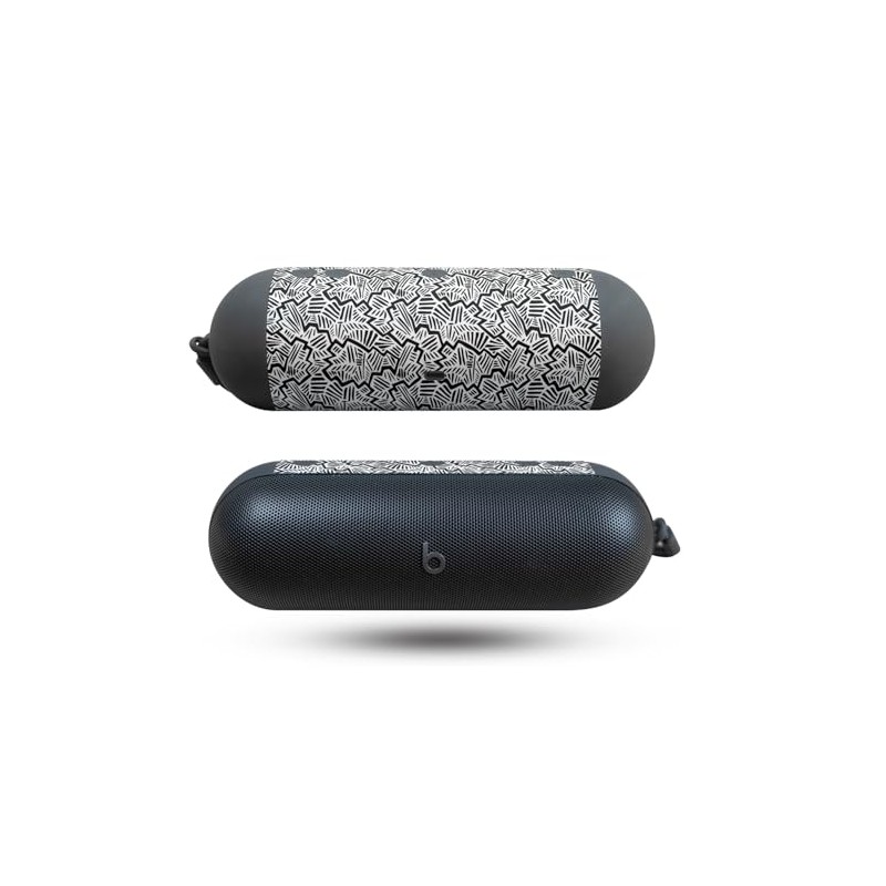 Speaker Skin Compatible with Beats Pill (2024) - Abstract Black