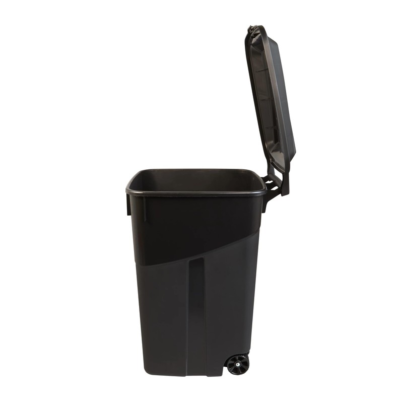 CHBcjq Heavy Duty Wheeled Plastic Garbage Can, 45 Gallon Capacity,