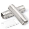 TAISHER 2Pcs Stainless Steel Pipe Fittings, 3/4" NPT x 3/4"