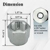 Ebrmeiwo 05265 Thread Clean Adapter for Household Outdoor Faucets, Clean