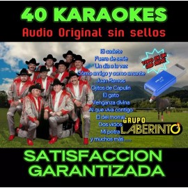 Grupo Laberinto Karaoke 40 Exitos en karaoke USB DRIVE