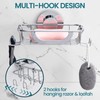 TAILI SuctionSoap Dish with Hooks, Soap Holder for Shower Wall,