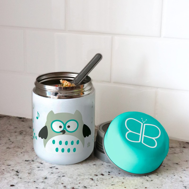 bblüv - Foöd Thermal Container with Spoon and Bowl, Aqua