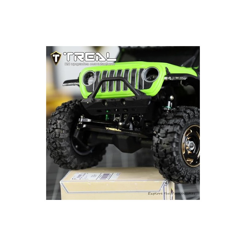 TREAL Brass Front Steering Links for Axial SCX30