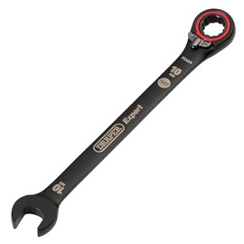 Draper 03900 Expert HI-TORQ Metric Reversible Ratchet Combination Spanner, 10mm, Black