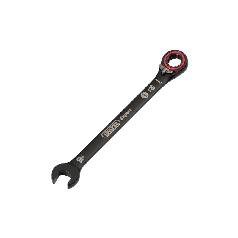 Draper 03900 Expert HI-TORQ Metric Reversible Ratchet Combination Spanner, 10mm,