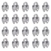 20Pcs Stainless Steel Wire Rope Clamp Hardware Rigging Cable Clip