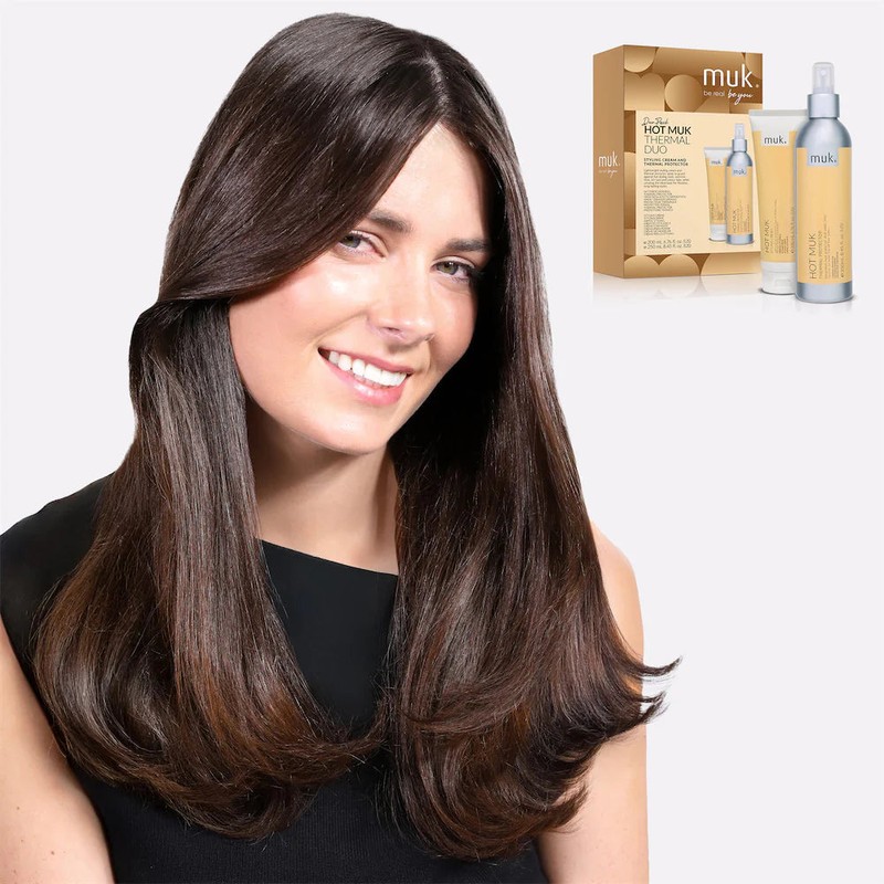 Muk Hot Muk Thermal Protector and Styling Cream Duo Pack