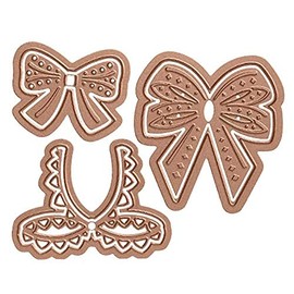 3 Pcs Rosette Cutting Dies,DIY Scrapbooking Artist Metal Cutting Dies New 2019 Scrapbooking for Card Making DIY Embossing Cuts Craft Dies Three Kind of Bowknots