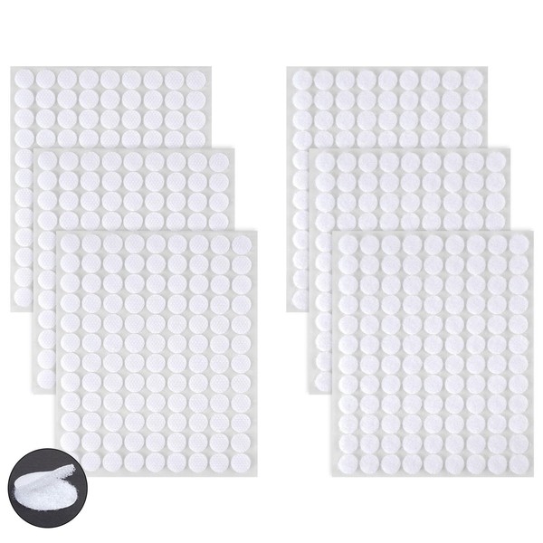 Ainiv 324 Pairs Self-Adhesive Hook and Loop Dots, Double-Sided Adhesive