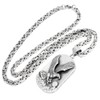 Schmuck-Checker XL Eagle Dog Tag with Byzantine Chain Made of