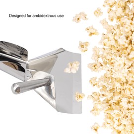 French Fries Shovel, Stainless Commercial Food Preparation Equipment Commercial Fry Baggers Steel Ice Scoop Fry Bagger Scooper Chip for Packing Popcorn Rice Vegetables