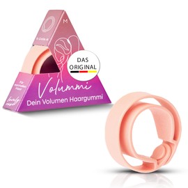 Volummi Hair Scrunchie, Innovative Ponytail Scrunchie for Visibly More Volume in the Ponytail, Strong Hold & Gentle on Hair, The Original Made in Germany [Lovely Rose M for Normal Hair]