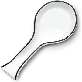 Delol Spoon Rest for Stove Top and Kitchen Counters. Great for Kitchen Utensils like Spatulas, Spoons, and Ladles. Easy to Clean. (Plain)