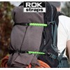 Oxford Rok Straps MD 16mm Adj Black + blue/green -
