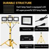 22000 Lumen Work Lights with Stand, 3 Head Portable LED