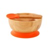 Vinsani Bamboo Bowl and Spoon Set for Baby/Toddler, Suction Plate,