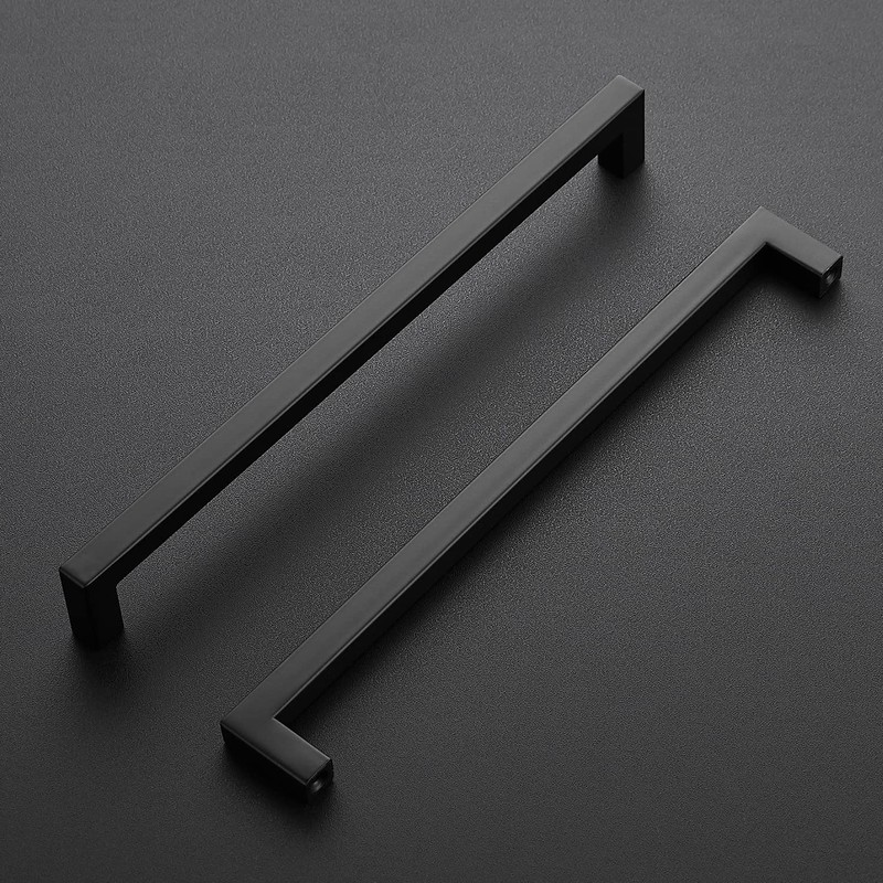 Ravinte 30 Pack Square Cabinet Pulls 10 Inch Black Kitchen