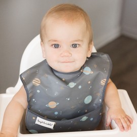 Tiny Twinkle - Mess Proof Easy Bib - Space
