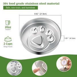 Stainless Steel Slow Feeder Dog Bowls – Non-Slip Metal Dog Bowl for Large & Medium Breeds, Puppy Puzzle Feeder – 2 Cup Capacity for Small to Big Pets – Durable Slow Feed Dog & Cat Food Dish