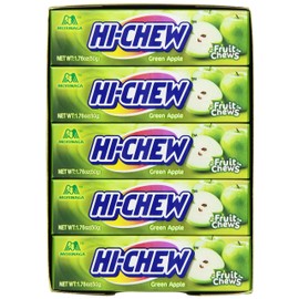 Morinaga Hi-Chew Green Apple Fruit Chews, 1.76-Ounce Packages (Pack of 20)