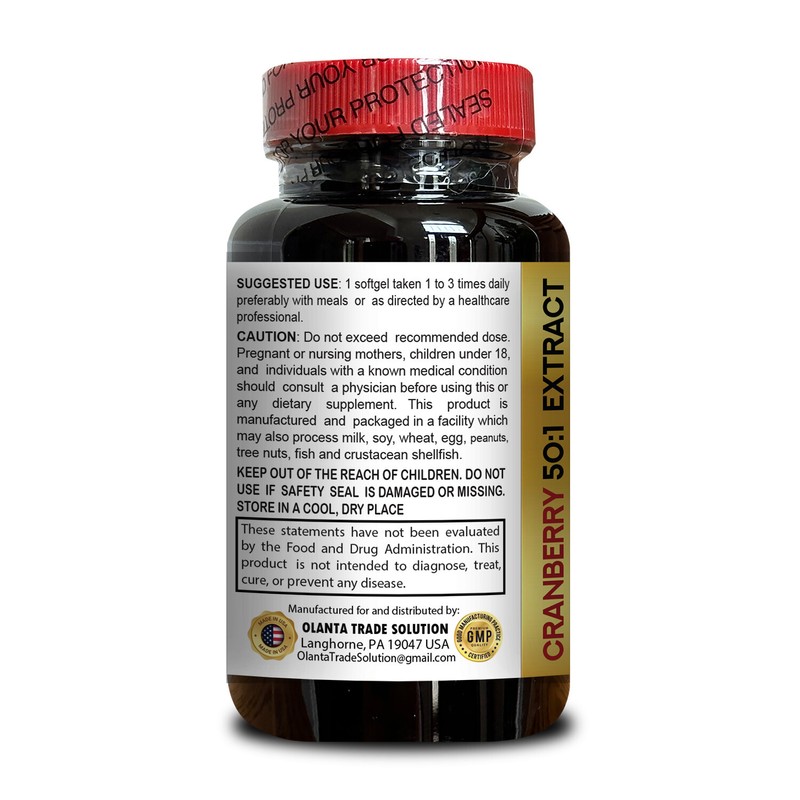 Olanta Trade Solution Urinary Tract Support & Bladder Wellness, Rich