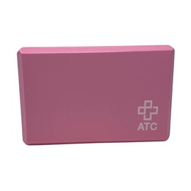 ATC Handels GmbH Yoga Block Aid for Asanas, Pilates and Yoga Exercises - Stretch Block, Yoga Block, Yoga Brick, Pink