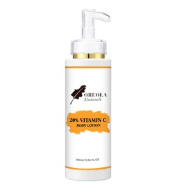 20% Vitamin C Body Lotion 300ml/10.56FL Oz by Oreola Naturals