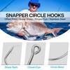 FUSIGO Stainless Steel Tuna Circle Hooks, 30pcs 3X Extra Strong