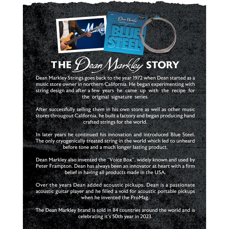 Dean Markley 2674 (.045 - .105) Blue Steel Bass ML