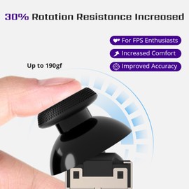 Tighter Hall Effect Joystick for Steam Deck OLED, Electromagnetic Thumbsticks Replacement with Capacitive Touch, Stream Deck Accessories for FPS Games, Pre-Soldered with Joystick Cap (1 Pair)