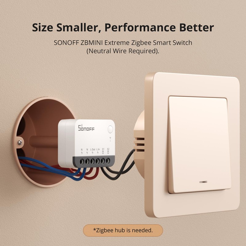 SONOFF ZigBee Smart Light Switch, SONOFF Zigbee Hub Required, Interruptor