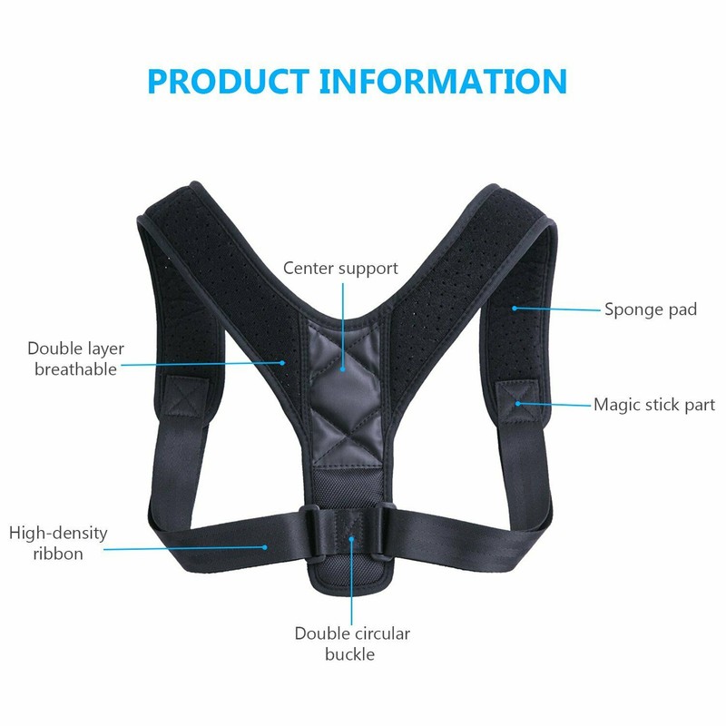 Unisex Upper Back Posture Corrector Posture Shoulder Back Holder Clavicle