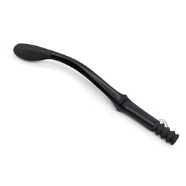 ANNND Bottom Buddy Wiping Aid – Upgraded Toilet Tissue Aids Wand for Wiping Bottom, 15.6" Long for Elderly, Overweight, Pregnant, and Limited Mobility, Black