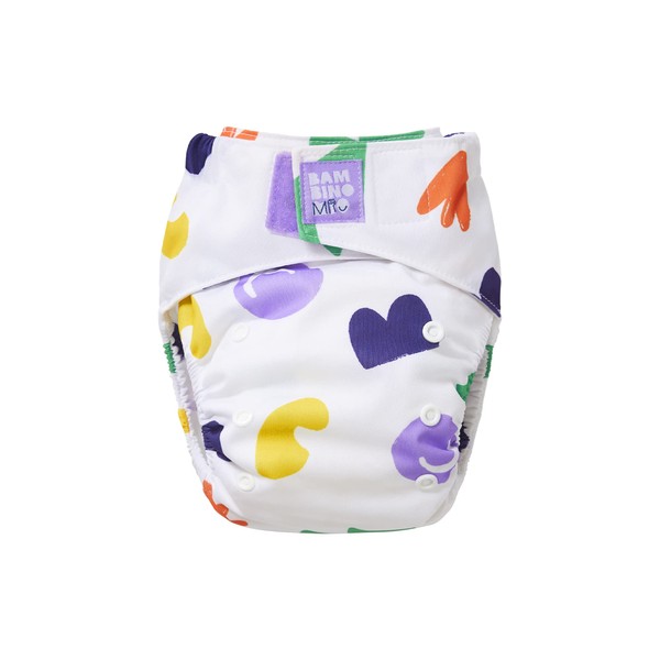 Bambino Mio, Revolutionary Reusable Nappy - Sustainable, Washable, Chemical-Free Eco Nappy from Newborn to Toddler (Pop)