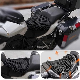 Bike Seat Cushion Gel Cushion (Front - M) 3D Mesh Seat Shock Absorption Ergonomic Anti-stuffy Comfortable Easy Installation, Insulated, Moisture-Proof and Breathable Seat Covers Bike Seat Covers