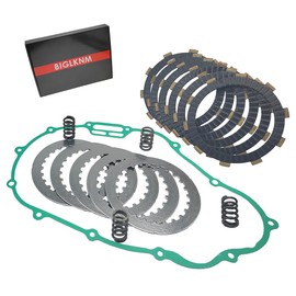 BIGLKNM Clutch Kit Friction Plates & Heavy Duty Springs Gasket Compatible for Honda Sportrax 300 TRX300EX 1993-2008 TRX300X 2x4 2009 300EX 300X