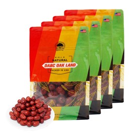 DABC OAK LAND Dried Dates, High Nutrition, High Vitamins, Red Dates, Snack Food, Dried Fruits, Sweet Red Jujube Packaged In USA.特级红枣 (4 Pound)
