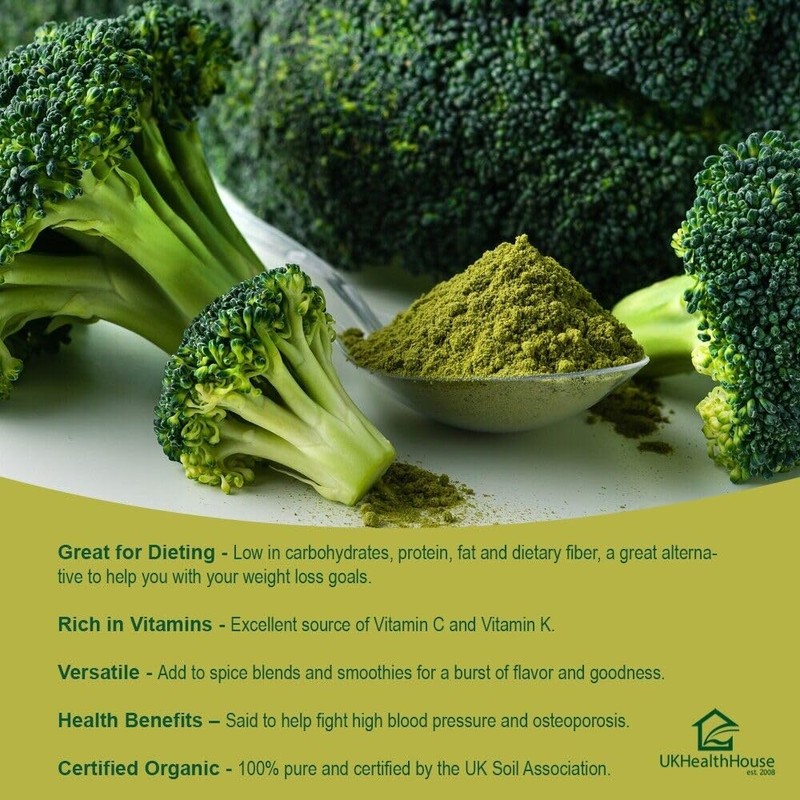 UKHealthHouse Broccoli Powder | Contains Activated Sulforaphane Supplement | Potent