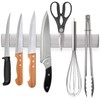 Ninonly 12 Inch Magnetic Knife Strip, Premium Stainless Steel Wall