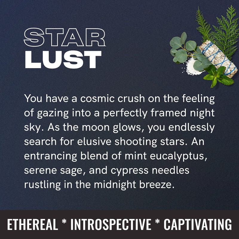 Friday Collective Star Lust Candle, Fresh & Clean Scented, Made