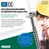 PARCO Flat Head Screws 6 x 100 mm, Pack of