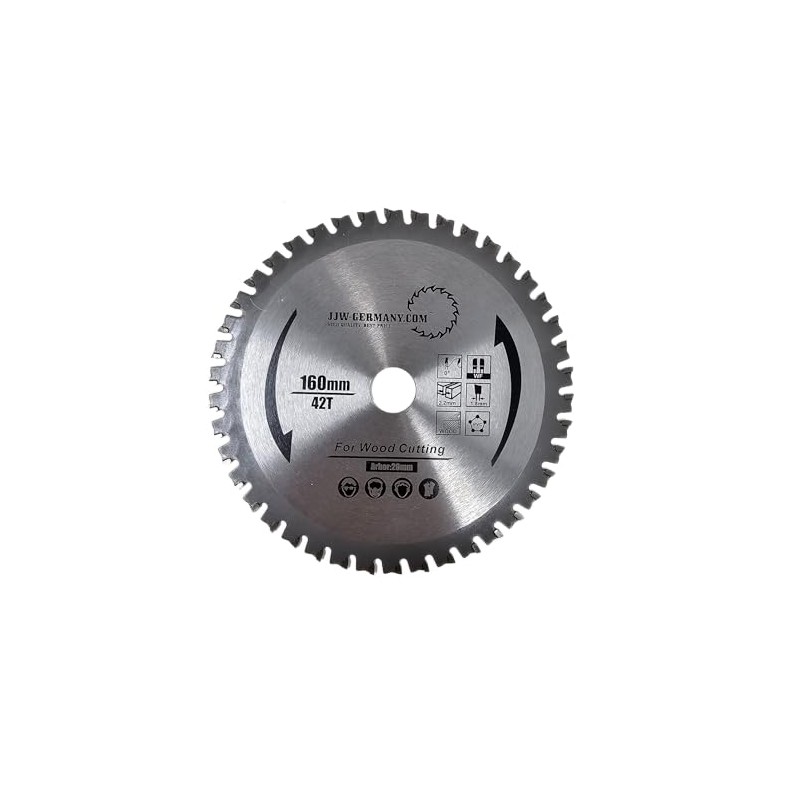 Carbide Circular Saw Blade 160 x 20 mm Compatible with