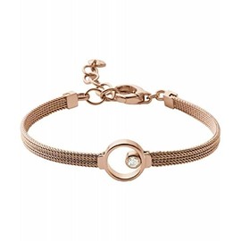 Skagen Damen Edelstahl Mesh Armband ELIN, 16,5 cm Länge, 4 cm Verlängerung mit Karabinerverschluss