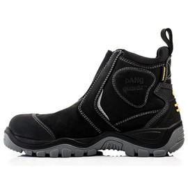 Buckbootz bANg GUARDZ BSH014 BLACK BUCKLER ANKLE PROTECTION DEALER BOOT FULL SAFETY WATERPROOF (uk_footwear_size_system, adult, men, numeric, wide, numeric_12)