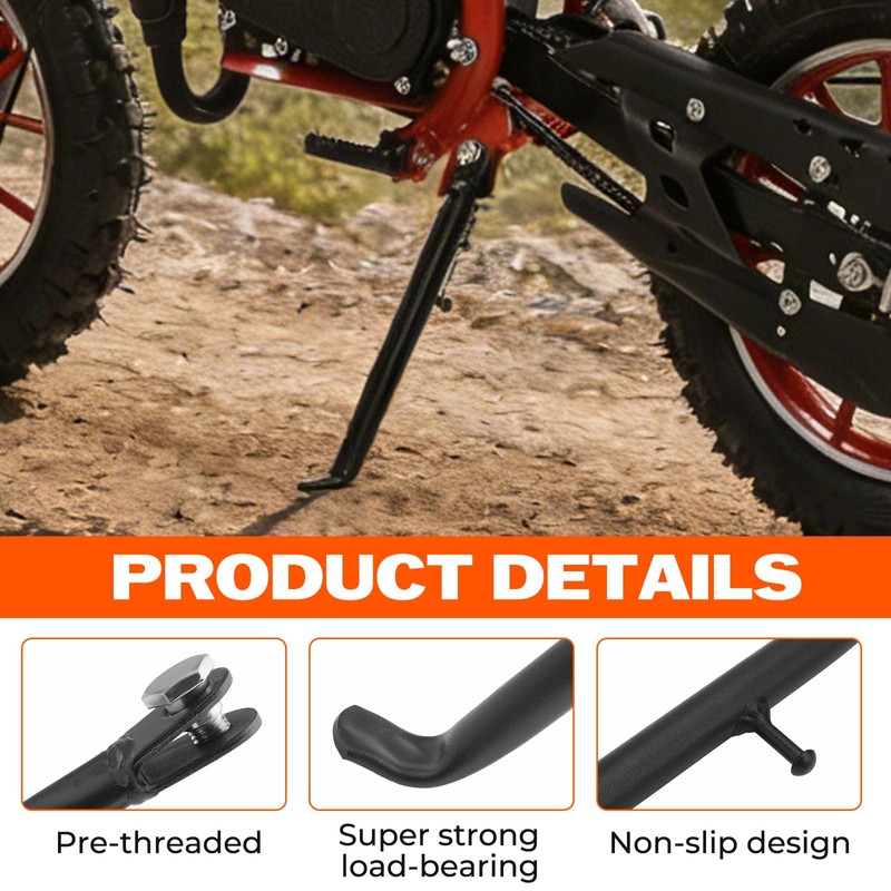 YIBEICO Upgraded Kickstand For 50cc 2-Stroke Gas Dirt Bike for