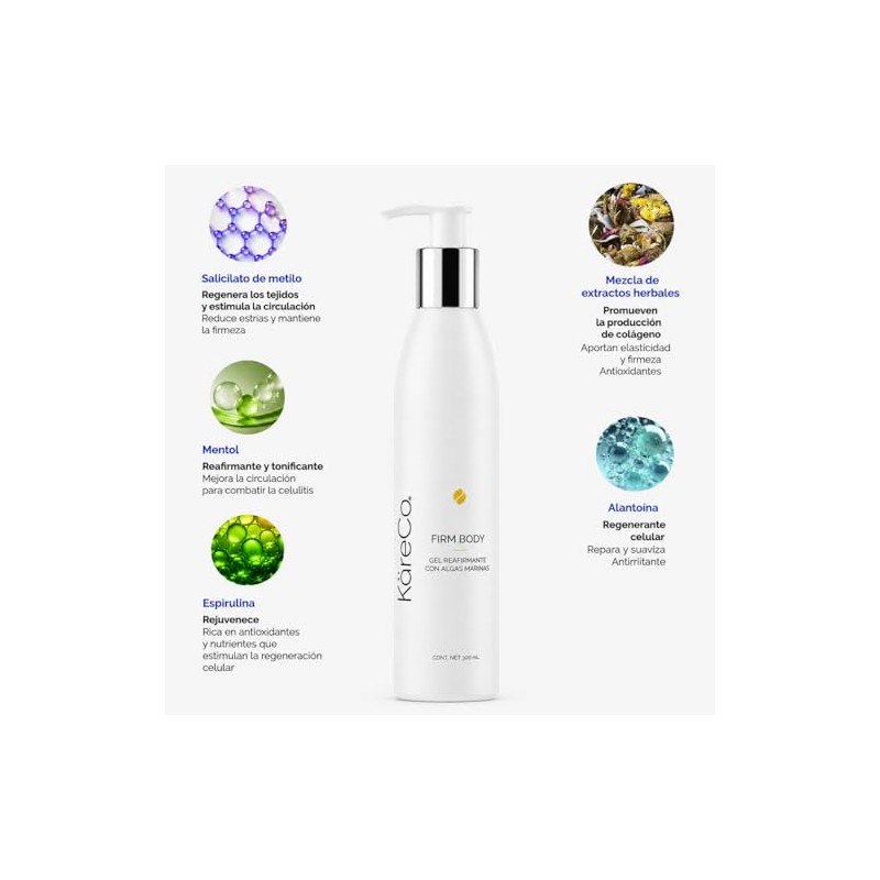Kareco Firm Body Crema Corporal Tonifica Reafirma Busto Abdomen Pierna