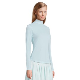 Jamie Sadock Women's Long Sleeve Sunsense Mandarin Collar Base Layer Top, Baby