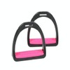 Shires Coloured Compositi Stirrups 686, Burgundy, Adults
